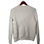 Rag and Bone  JEAN Tori Ivory Cutout Crewneck Sweater Merino Wool Pullover Sz M Photo 3