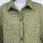 Woolrich Quilted Light Sage Jacket Women Small Snap Button Coat Outdoor Winter Photo 3