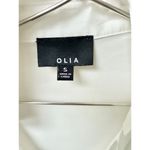 VICI  Olia Problem Solved Satin Collared Drape Blouse Off White Women's Size S Photo 3