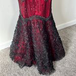 Vintage Gothic Prom Dress Red Size M Photo 3