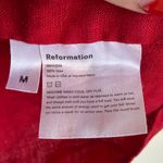 Reformation Red Linen Ina Top Photo 6