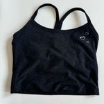 Beyond Yoga  Space Dye Across The Straps Cropped Tank Darkest Night Black Size XS Photo 1