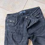 ZARA  Black Mid-Rise Distressed Jeans Sz 4 Photo 1