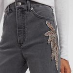 EXPRESS NWT Super High Waist Beaded Side Slim Jeans, Size 00 Photo 1