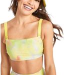Old Navy NEW Multi Tie Dye Yellow Stripe Reversible Bandeau Bikini Small/Medium Photo 1