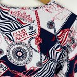 Talbots  Crewneck Tee Côte d'Azur Medium Nautical‎ Preppy Travel Stretch Coastal Photo 2