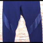 Lorna Jane  |  Black Navy Shimmer Mixed Panel Capri Leggings Photo 3