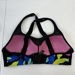 Victoria’s Secret PINK Active Sz M Sport Bra Ultimate Lightly Lined Black Floral Size M Photo 3