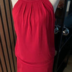 White House | Black Market  Dress Red Silver Trim Size S lined sexy but classy NWT Photo 0