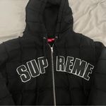 Supreme  Reverse Patchwork Zip Up Hooded Sweatshirt Photo 0