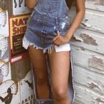 LF Carmar Cutout Overalls Denim Jean Pants Blue Medium Photo 0