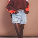 Free People Movement Split Second Half Zip Pullover Size Small Color block Comfy Red Photo 1