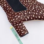 J.Crew Calf Hair Heeled Chelsea Boots Size 9.5 Ankle Bootie Brown Spotted AA523 Photo 10