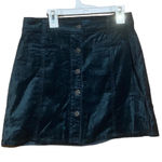 7 For All Mankind  Green Mini Button Up Skirt With Pockets‎ Size 26 Photo 0