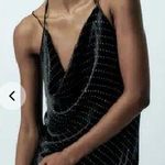 ZARA  Black Rhinestone Dress Size Small Photo 1