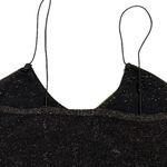 Free People Intimately Black Gold Sparkle Holiday Crop Top Tank Size XS/S Photo 5