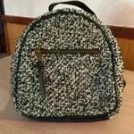 Art Class Black & White Furry Backpack Photo 0