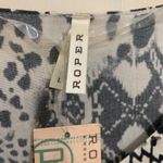 Roper Women’s Black & White Long Sleeve Mixed Print Ruffled Lg Blouse. 2196 Photo 5