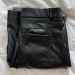 SheIn  faux leather black high waisted pants small petite Photo 10