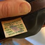 Brown Leather Mahogany Basket Weave Purse Made in Mexico Photo 10