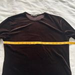 Vintage paper tag Brown velvet long sleeve top Size M Photo 2