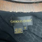 Classiques Entier  Black and Tan Patterned A-Line Skirt Photo 1