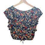 Sienna Sky Chiffon Floral Crop Top Photo 5