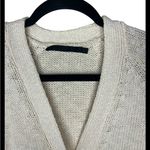 JENNI KAYNE Cream Color Cotton & Linen Blend Cardigan size XS Photo 2