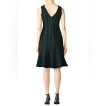 Adelyn Rae  Pilar Knit Ponte Green V Neck Sleeveless Midi Dress One Size Preowned Photo 2