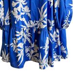 Alexis for Target Blue Floral Print Swing satin Mini dress size S Photo 5
