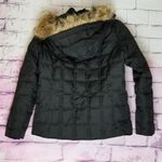 Gap VINTAGE Y2K  FAUX FUR TRIM HOOD PUFFER COAT BLACK S 2006 Photo 1