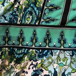 London Times aqua green and white print halter dress size 10P Photo 7