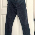 Under Armour NWT Fitted Cropped Athletic Legging Striped Blue Grey Size Small Photo 0