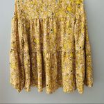 Hailey & Co. Floral Print Peasant Top Yellow Small Photo 9