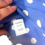 Tularosa  Hattie Dress‎ Blue Polka Dot Off the Shoulder Mini Size Small Photo 11