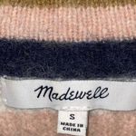 Madewell  Striped Tilden Pullover Crewneck Wool Blend Sweater Photo 3