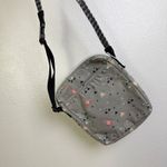 KAVU  Wallop Crossbody Bag Purse Grey Multi Canvas Geometric Zip Pockets Rope Photo 1