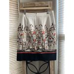 Van Heusen  Studio‎ Pencil Skirt SZ 10 Geometric City Multicolor Zip Cotton Photo 5