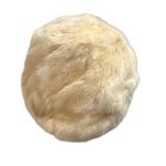 Lord & Taylor Vtg Cream Fur Beret Hat w/Bow and Comb Ski Apres Winter Mod Chic Photo 3