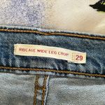 Levi's  Premium Women's Ribcage Wide Leg Cropped Women's Jeans Blue Size 29 Photo 3