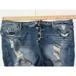Torrid Women's Shorts Distressed Cut Off Denim Button Fly Jeans Blue Sz. 24 Photo 2