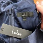 Lulus  Broadway Show High Low Maxi Dress Size‎ Medium Navy Formal Party Elegant Photo 6