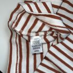 Loft 100% Cotton White & Mustard Yellow Striped Tank Top Photo 8