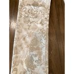 Cache Floral Lace Jacquard Print Skinny Jeans Gold/Off White lowrise Pants 2 Photo 3