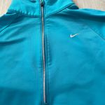 Nike  Dri-Fit Turquoise Quarter Zip Hoodie Pullover ~ Size Small Photo 2