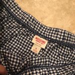 Mossimo Blue/White Strapless Over Shoulder Top SzS Blue Photo 2