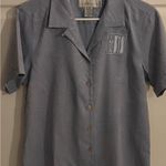 IL Migliore silk blend tropical blouse. Size‎ medium. Blue Photo 0