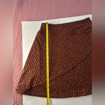 Eddie Bauer Brown and Black Asymmetrical Wrap Mini Skirt Photo 6