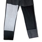 Princess Polly Cofield Mom Jeans Patchwork Black White Size 8 Photo 4