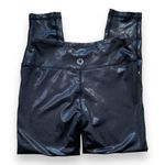 Pro Player Leggings Glossy Black Cropped Stretch Moisture Wicking Workout Small Photo 1